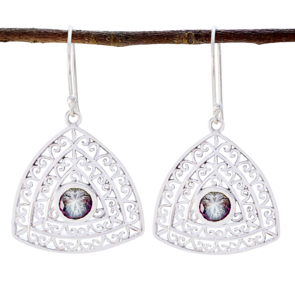 Mystic-Quartz-Middle-Eastern-Constanza-Solitaire-Dangle-multicolor-925-Sterling-Silver-Earring