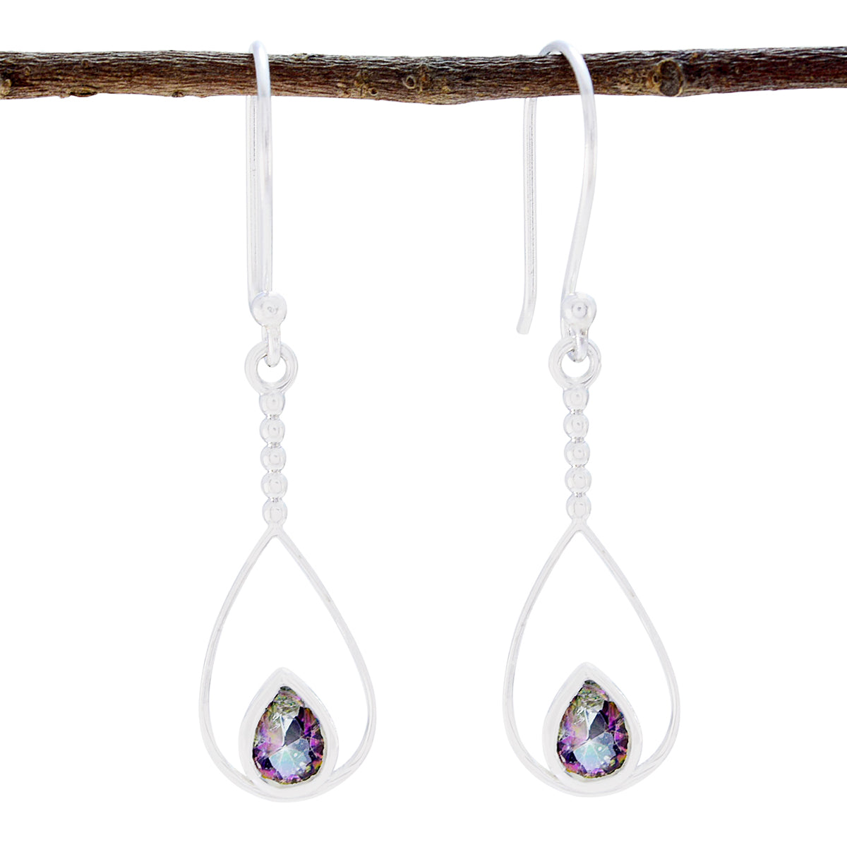 Mystic-Quartz-Mexican-Daniela-Solitaire-Dangle-multicolor-Sterling-Silver-Earring Hoofdafbeelding