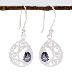 Mystic-Quartz-Spanish-Elena-Solitaire-Dangle-multicolor-Silver-Earring