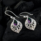 Mystic-Quartz-French-Florencia-Solitaire-Dangle-multicolor-925-Sterling-Silver-Earring
