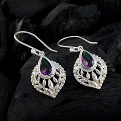 Mystic-Quartz-French-Florencia-Solitaire-Dangle-multicolor-925-Sterling-Silver-Earring