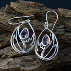Mystic-Quartz-African-Isabella-Solitaire-Dangle-multicolor-Sterling-Silver-Earring