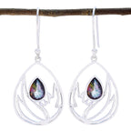 Mystic-Quartz-African-Isabella-Solitaire-Dangle-multicolor-Sterling-Silver-Earring
