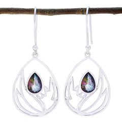 Mystic-Quartz-African-Isabella-Solitaire-Dangle-multicolor-Sterling-Silver-Earring