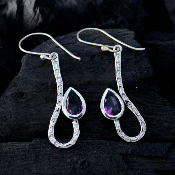 Mystic-Quartz-Moroccan-Ivana-Solitaire-Dangle-multicolor-Silver-Earring