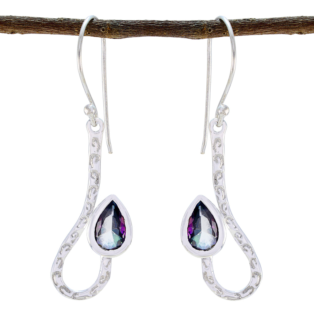 Mystic-Quartz-Moroccan-Ivana-Solitaire-Dangle-multicolor-Silver-Earring