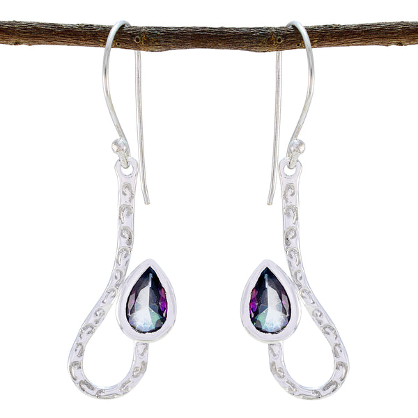 Mystic-Quartz-Moroccan-Ivana-Solitaire-Dangle-multicolor-Silver-Earring