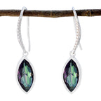Mystic-Quartz-American-Julia-Solitaire-Dangle-multicolor-Silver-Earring