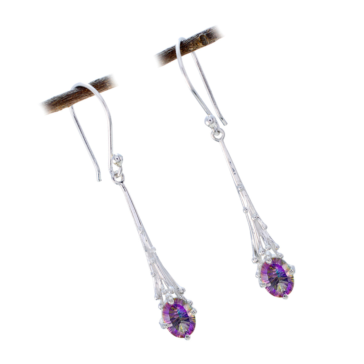 Mystic-Quartz-Korean-Emma-Solitaire-Dangle-multicolor-Sterling-Silver-Earring