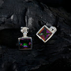 Mystic-Quartz-Japanese-Laura-Solitaire-Stud-multicolor-Sterling-Silver-Earring