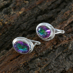Mystic-Quartz-Italian-Ivana-Solitaire-Stud-multicolor-Silver-Earring