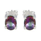 Mystic-Quartz-Italian-Lourdes-Solitaire-Stud-multicolor-925-Silver-Earring