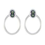 Mystic-Quartz-African-Savannah-Solitaire-Stud-multicolor-925-Silver-Earring
