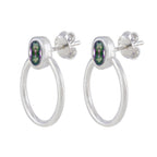 Mystic-Quartz-African-Savannah-Solitaire-Stud-multicolor-925-Silver-Earring