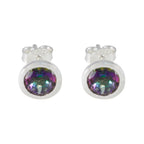 Mystic-Quartz-Australian-Yasmine-Solitaire-Stud-multicolor-92.5-Silver-Earring