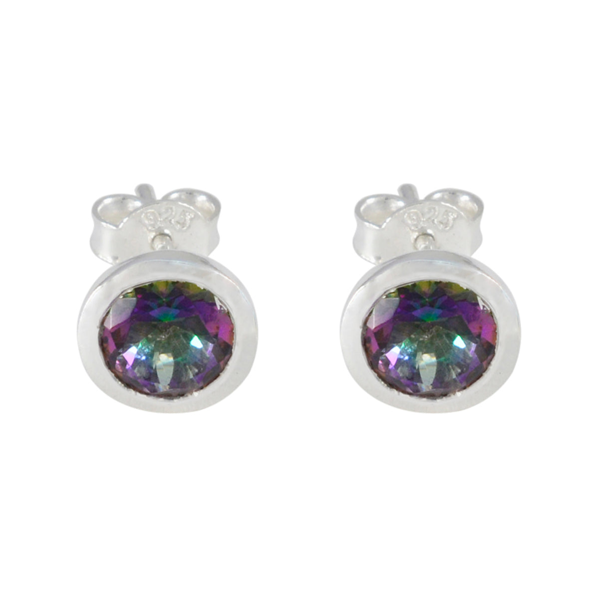 Mystic-Quartz-Australian-Yasmine-Solitaire-Stud-multicolor-92.5-Silver-Earring