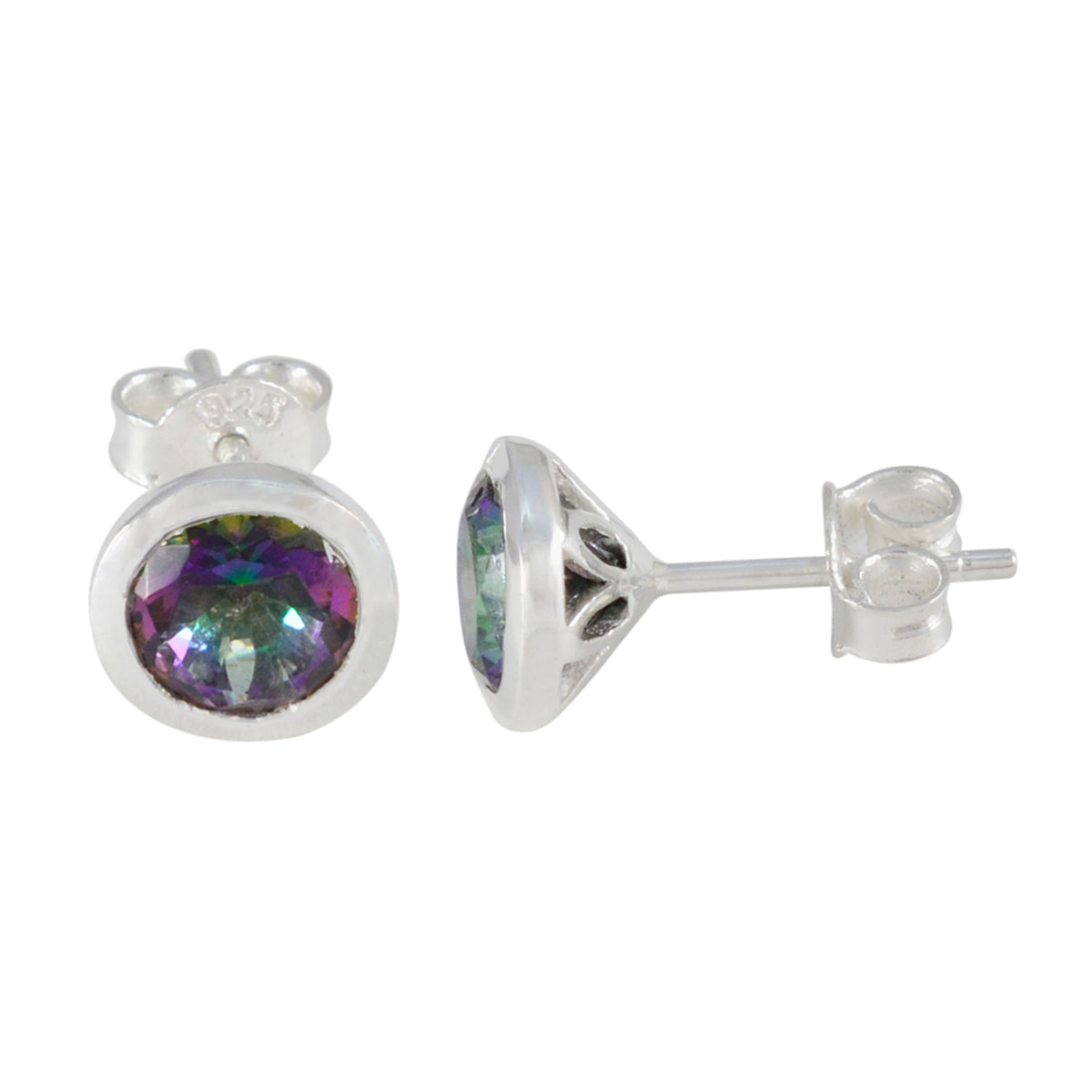 Mystic-Quartz-Australian-Yasmine-Solitaire-Stud-multicolor-92.5-Silver-Earring