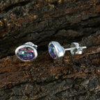 Mystic-Quartz-French-Mei-Solitaire-Stud-multicolor-92.5-Silver-Earring