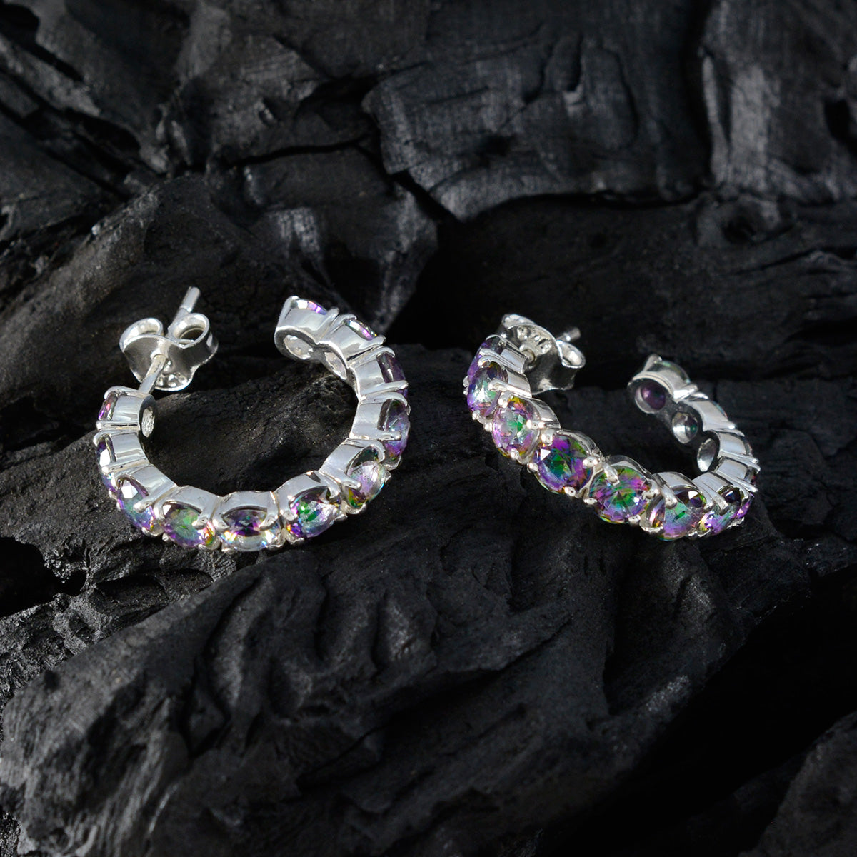 Mystic Quartz Marockanskt Isadora Örhänge med flera örhängen i 925 Sterling Silver Sekundär produktbild