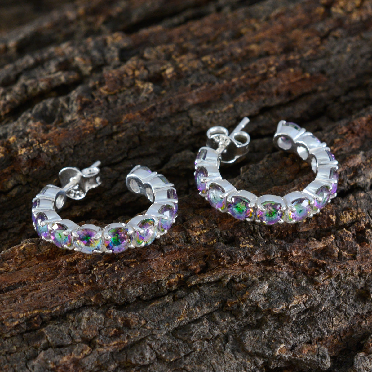 Mystic-Quartz-Moroccan-Isadora-multiple-Stud-multicolor-925-Sterling-Silver-Earring