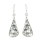 Mystic-Quartz-Middle-Eastern-Rosa-multiple-Dangle-multicolor-925-Silver-Earring