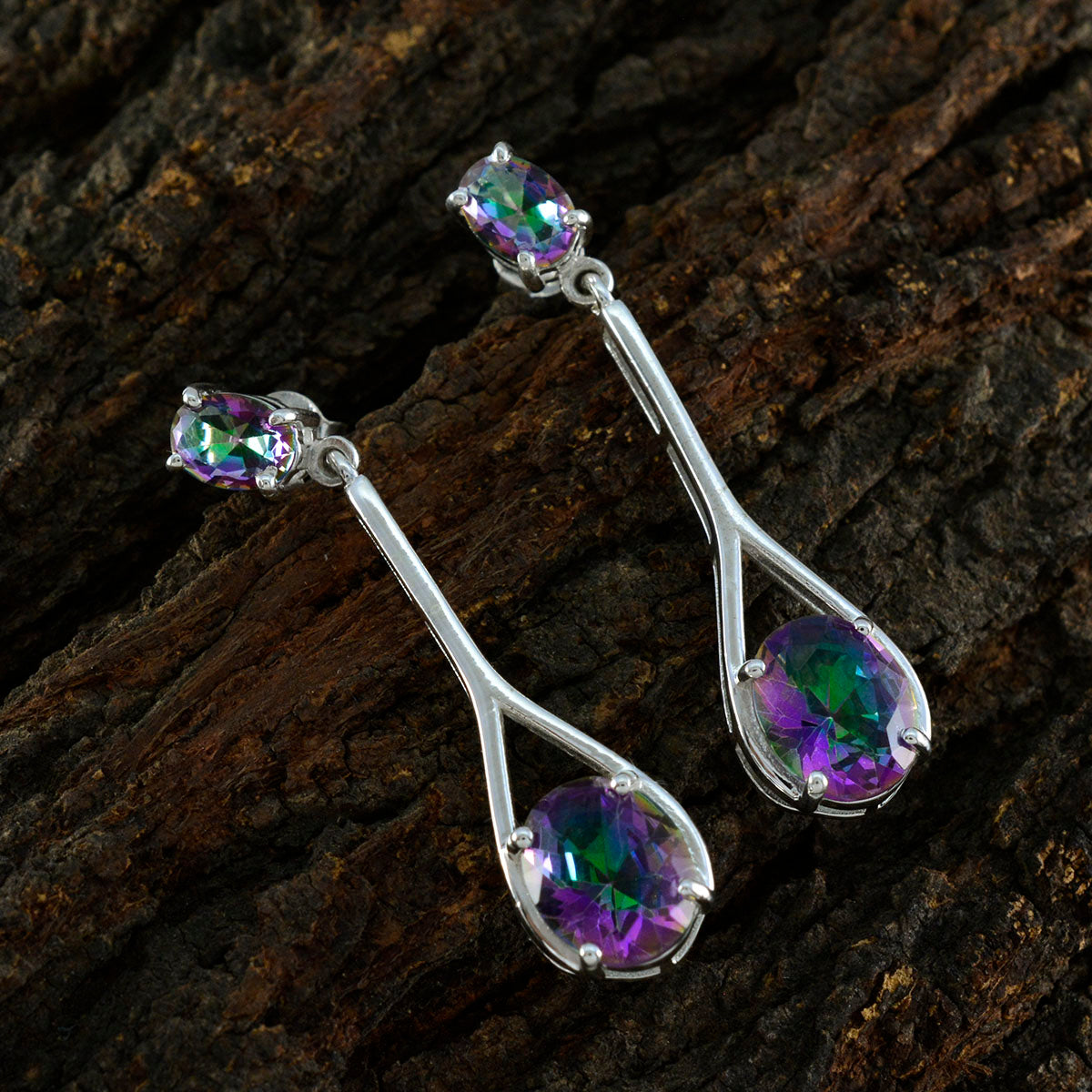 Mystic-Quartz-Italian-Ling-Toi-et-Moi-Stud-multicolor-925-Sterling-Silver-Earring