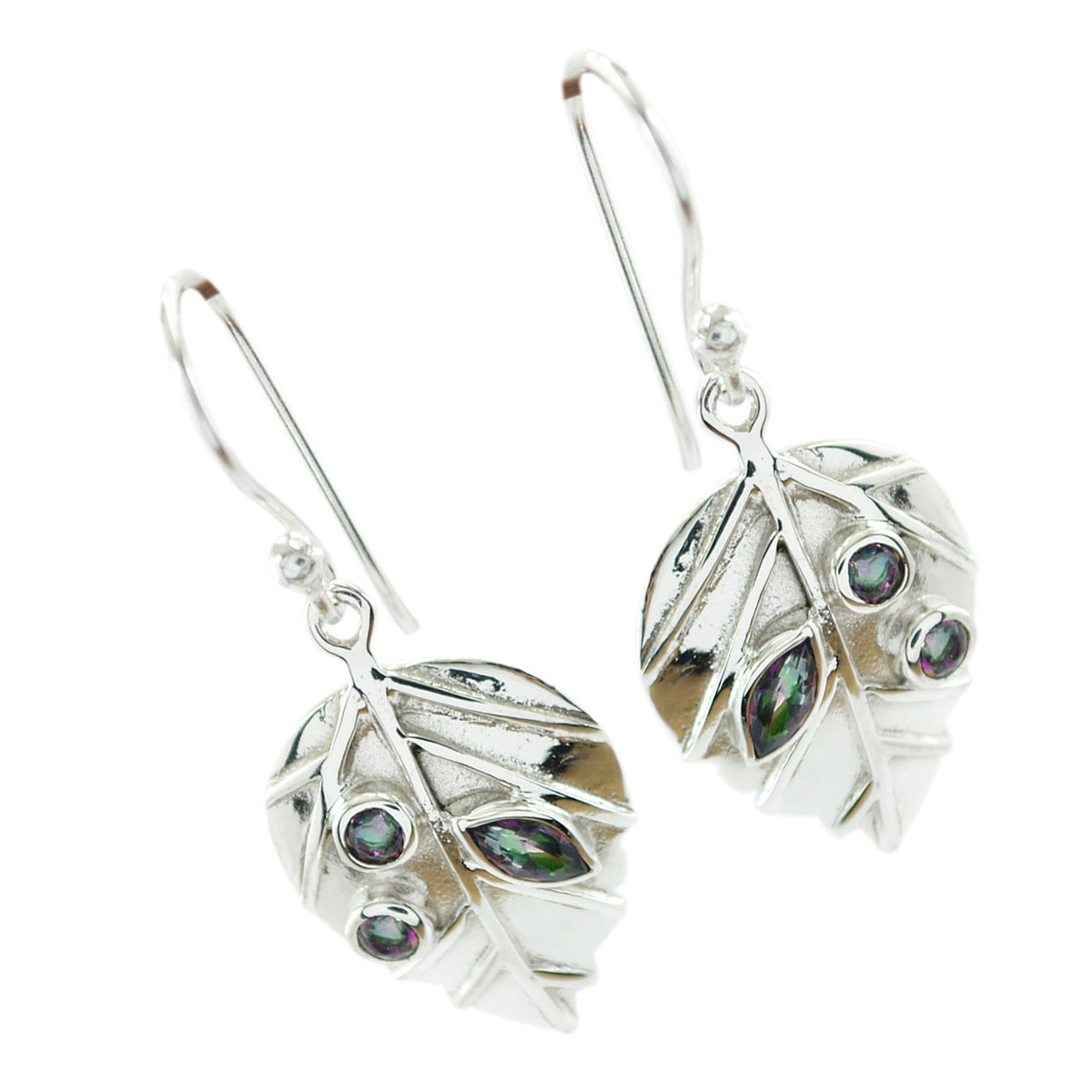 Mystic-Quartz-Australian-María-multiple-Dangle-multicolor-92.5-Silver-Earring