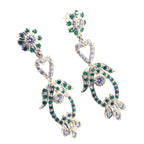 Multi-CZ-Indian-Dewi-multiple-Stud-multicolor-925-Silver-Earring