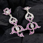 Multi-CZ-Indian-Lakshmi-multiple-Stud-multicolor-Sterling-Silver-Earring