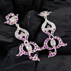 Multi-CZ-Indian-Lakshmi-multiple-Stud-multicolor-Sterling-Silver-Earring