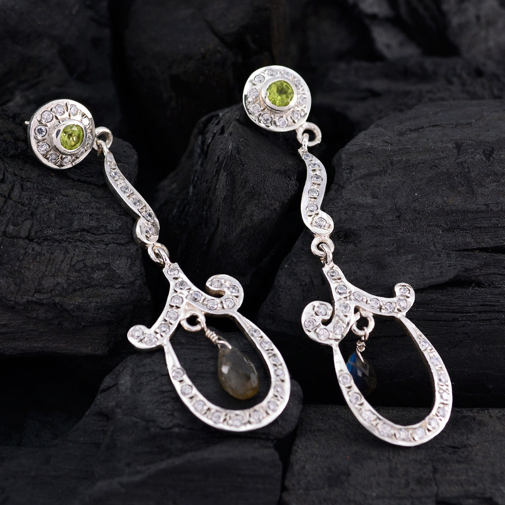 Multi-CZ-Indian-Maria-multiple-Stud-multicolor-925-Sterling-Silver-Earring
