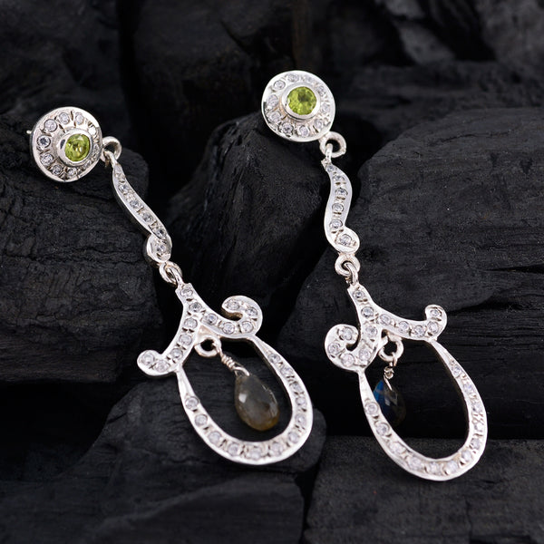 Multi-CZ-Indian-Maria-multiple-Stud-multicolor-925-Sterling-Silver-Earring