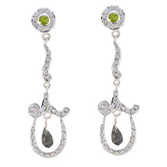 Multi-CZ-Indian-Maria-multiple-Stud-multicolor-925-Sterling-Silver-Earring