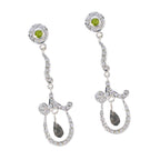 Multi-CZ-Indian-Maria-multiple-Stud-multicolor-925-Sterling-Silver-Earring