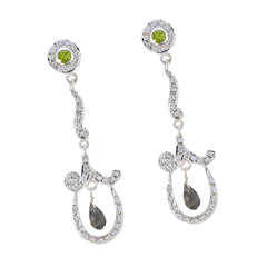 Multi-CZ-Indian-Maria-multiple-Stud-multicolor-925-Sterling-Silver-Earring