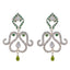 Multi-CZ-Indian-Natcha-multiple-Stud-multicolor-Silver-Earring