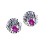 Multi-CZ-Moroccan-Patricia-multiple-Stud-multicolor-925-Sterling-Silver-Earring