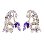 Multi-CZ-German-Alejandra-multiple-Stud-multicolor-92.5-Silver-Earring