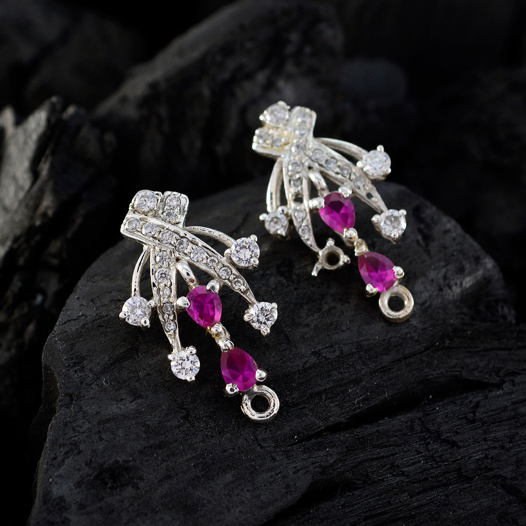 Multi-CZ-Egyptian-Paula-multiple-Stud-multicolor-925-Sterling-Silver-Earring
