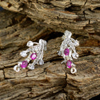 Multi-CZ-Egyptian-Paula-multiple-Stud-multicolor-925-Sterling-Silver-Earring