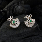 Multi-CZ-Korean-Rebeca-multiple-Stud-multicolor-Sterling-Silver-Earring