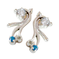 Multi-CZ-Japanese-Renata-multiple-Stud-multicolor-92.5-Silver-Earring