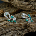 Multi-CZ-Italian-Sara-multiple-Stud-multicolor-925-Silver-Earring