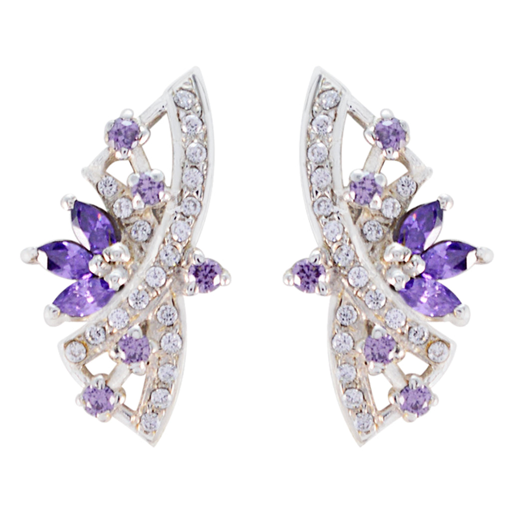 Multi-CZ-Moroccan-Rebeca-multiple-Stud-multicolor-925-Silver-Earring