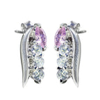Multi-CZ-Spanish-Victoria-multiple-Stud-multicolor-92.5-Silver-Earring