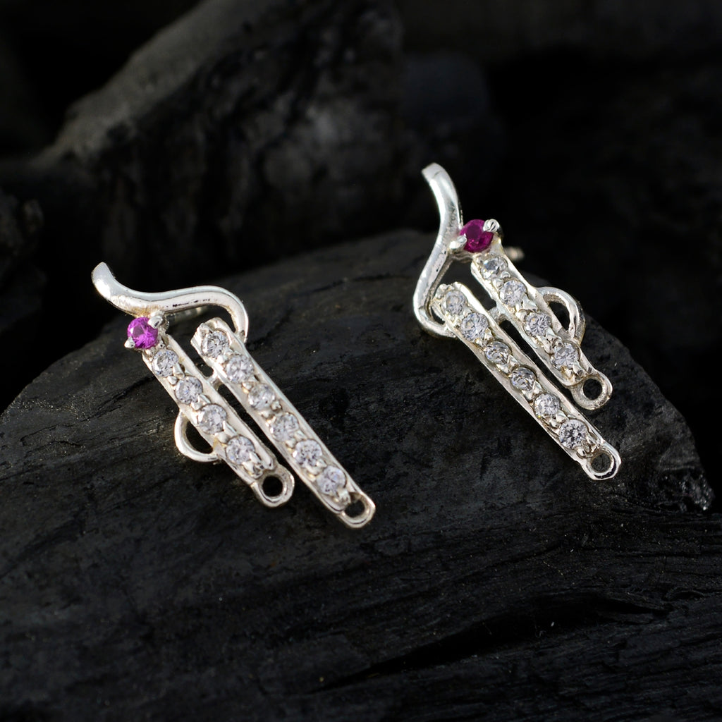 Multi-CZ-Egyptian-Ángeles-multiple-Stud-multicolor-925-Silver-Earring