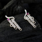 Multi-CZ-Egyptian-Ángeles-multiple-Stud-multicolor-925-Silver-Earring
