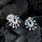 Multi-CZ-Latin-American-Aaliyah-multiple-Stud-multicolor-925-Sterling-Silver-Earring