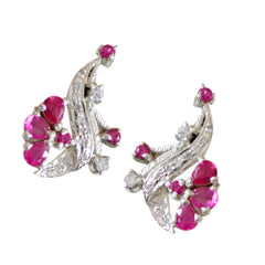 Multi-CZ-French-Abigail-multiple-Stud-multicolor-Sterling-Silver-Earring