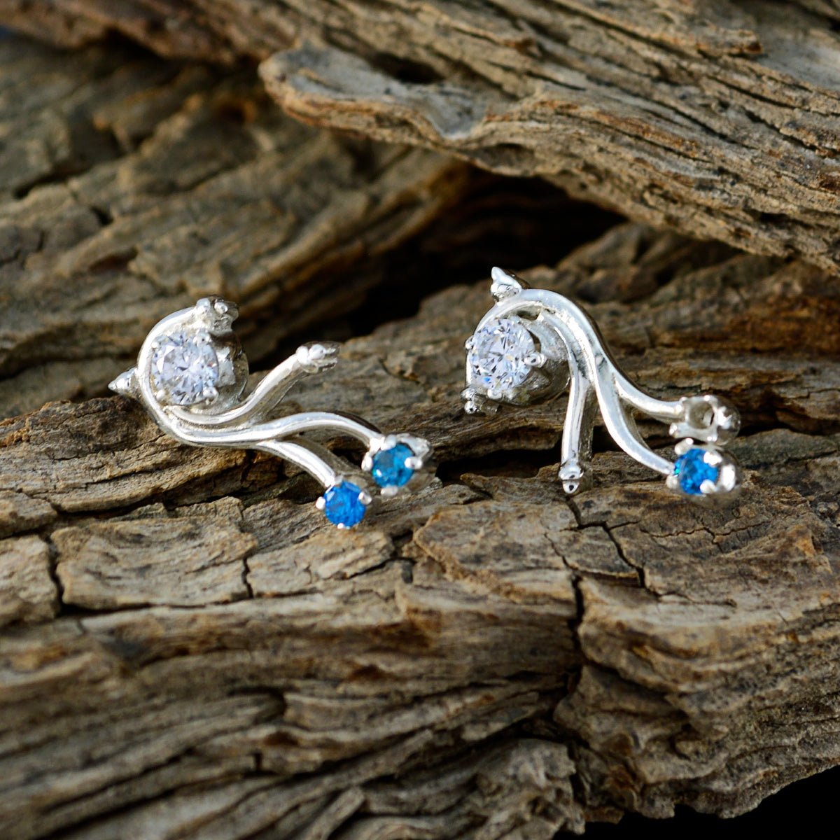 Multi-CZ-Egyptian-Alina-multiple-Stud-multicolor-92.5-Silver-Earring